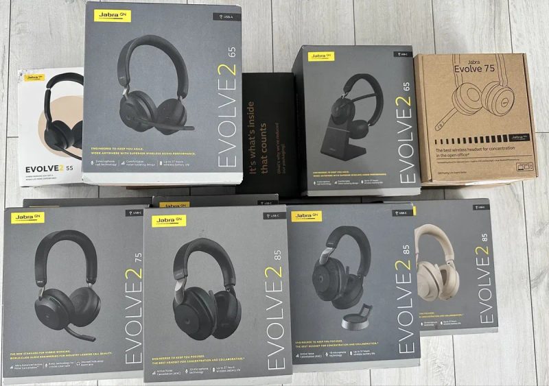 Навушники гарнітура Jabra EVOLVE2 65 MS Stereo Black USB-AС нові оригінал опт дроп — фото 4