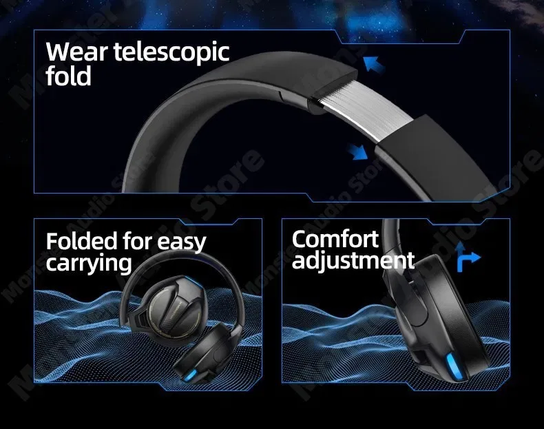 Навушники Monster HK03, чорні. — фото 4