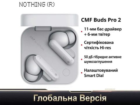 Навушники Nothing CMF Buds Pro 2 Light Grey TWS
