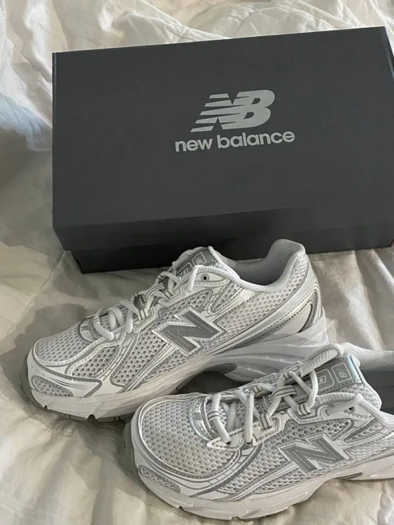 New balance 740, жіночі, white grey — фото 3