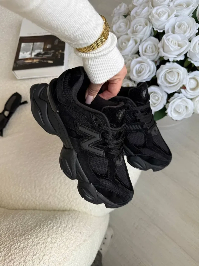 New Balance 9060 Black трендові кросівки нью беланс 9060 чорні — фото 2