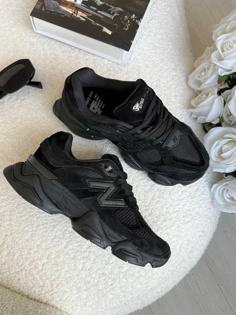 New Balance 9060 Black трендові кросівки нью беланс 9060 чорні — фото 4