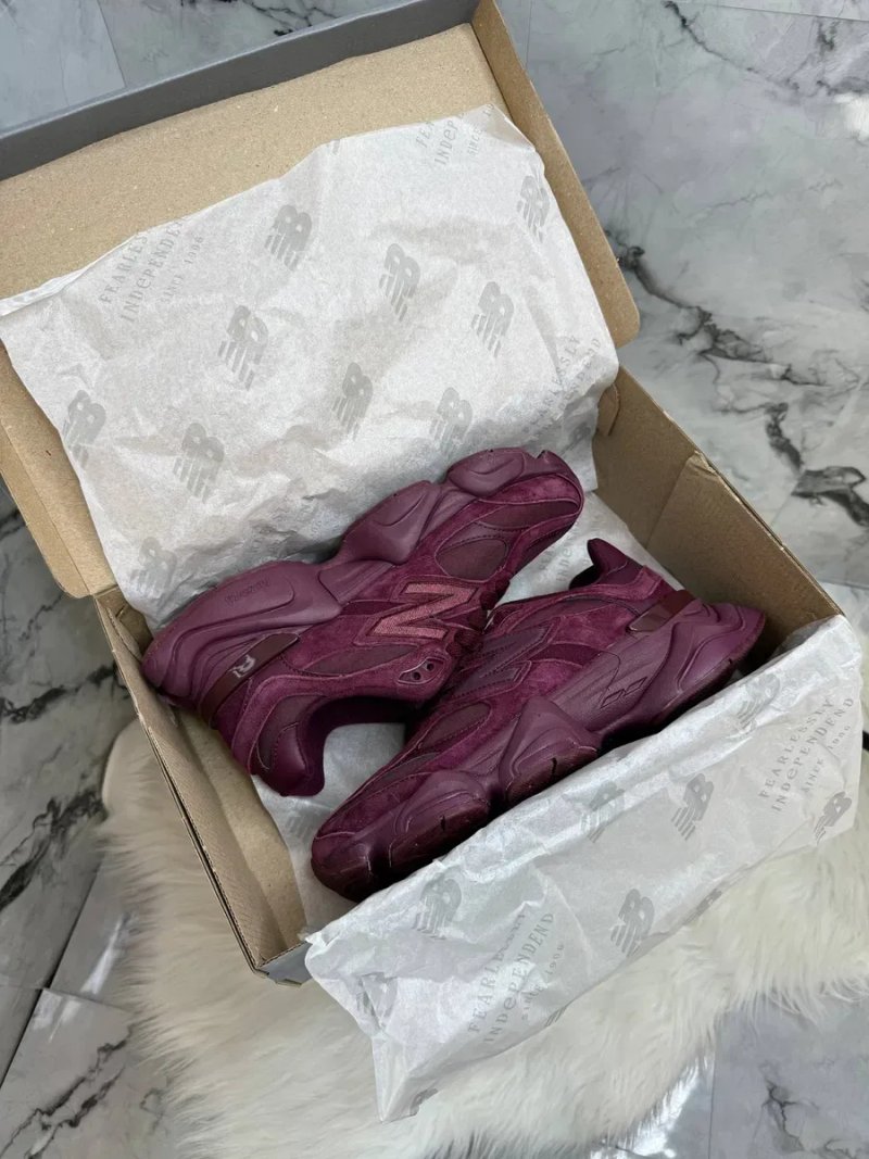 New Balance 9060 Burgundy жіночі кросівки ню беланс 9060 бордові — фото 6