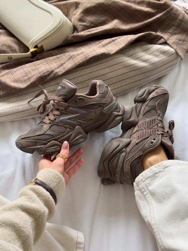 New Balance 9060 Chocolate Brown трендові кросівки ню беланс 9060 шоколадні — фото 3