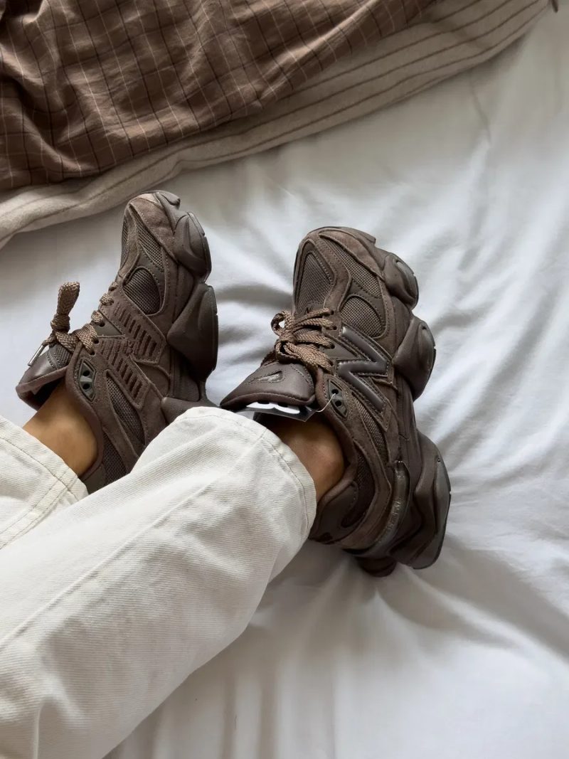 New Balance 9060 Chocolate Brown трендові кросівки ню беланс 9060 шоколадні — фото 6