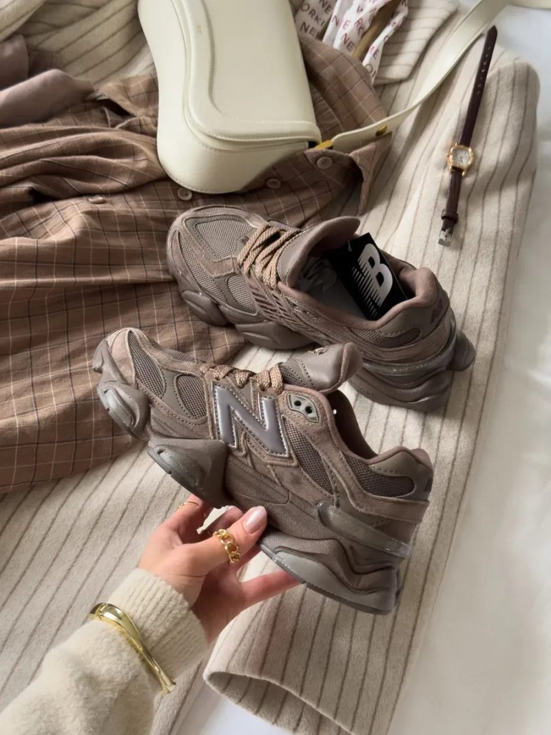 New Balance 9060 Chocolate Brown трендові кросівки ню беланс 9060 шоколадні — фото 7