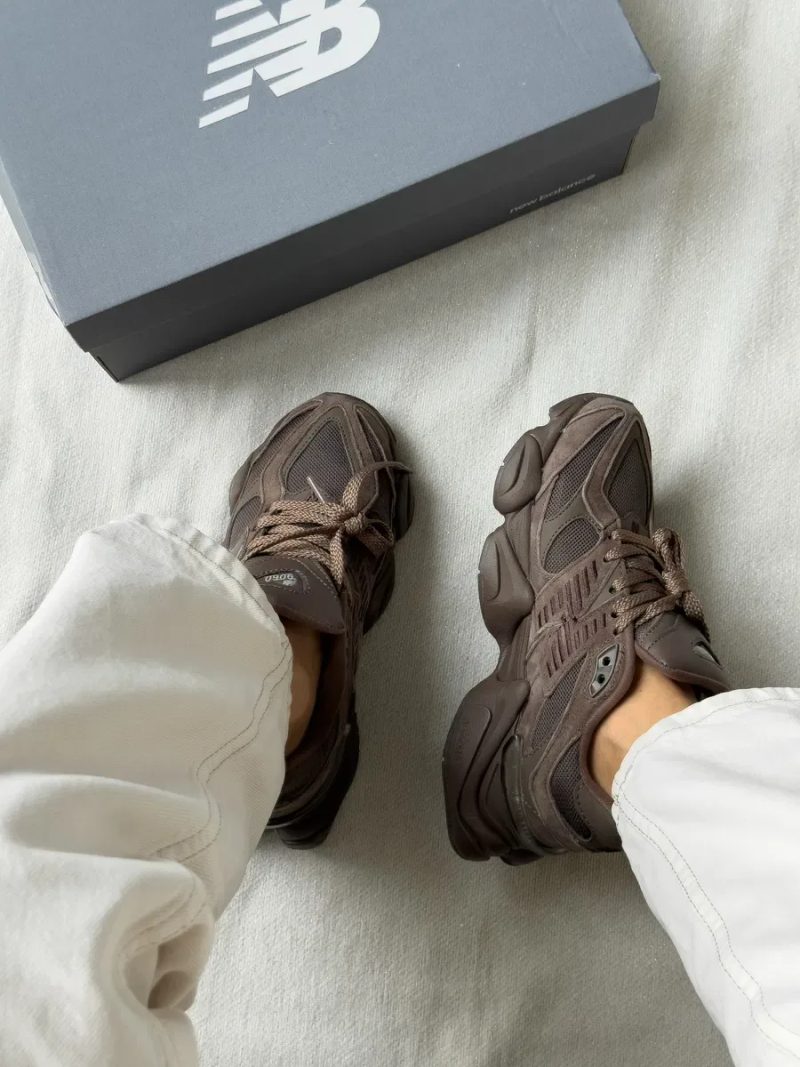 New Balance 9060 Chocolate Brown трендові кросівки ню беланс 9060 шоколадні — фото 8