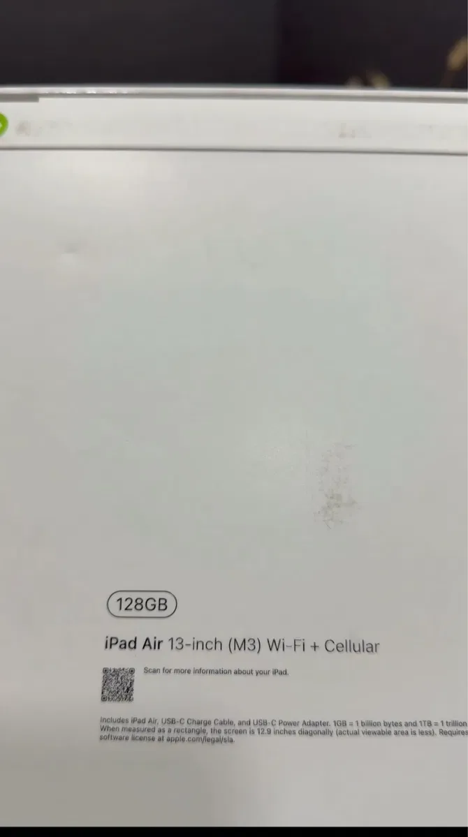New ipad air 13’ m4 128gb + LTE space gray/purple + 1 рік гарантія — фото 2