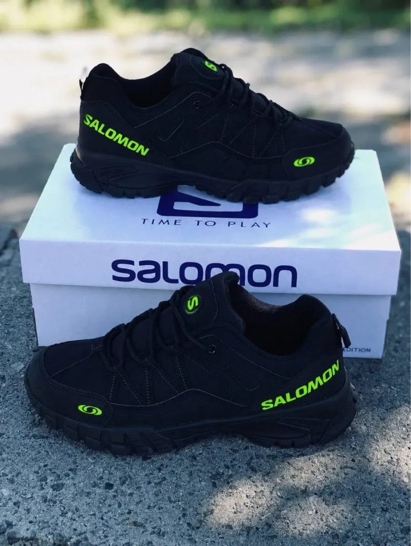 NEW !! Мембранные летние кроссовки Salomon тактические прочные красовки Не парят Дышащие красавки саломон Кожа и мембранна — фото 7