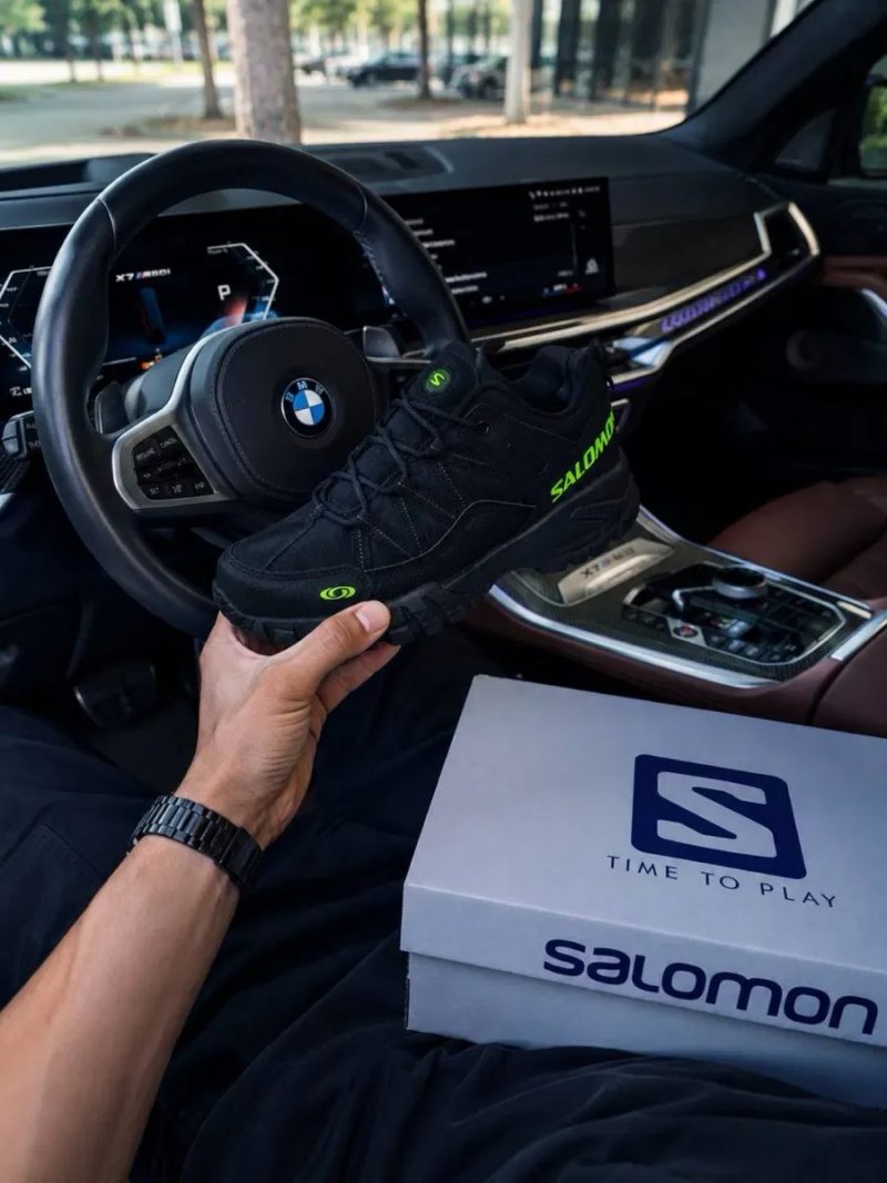 NEW !! Мембранные летние кроссовки Salomon тактические прочные красовки Не парят Дышащие красавки саломон Кожа и мембранна — фото 8