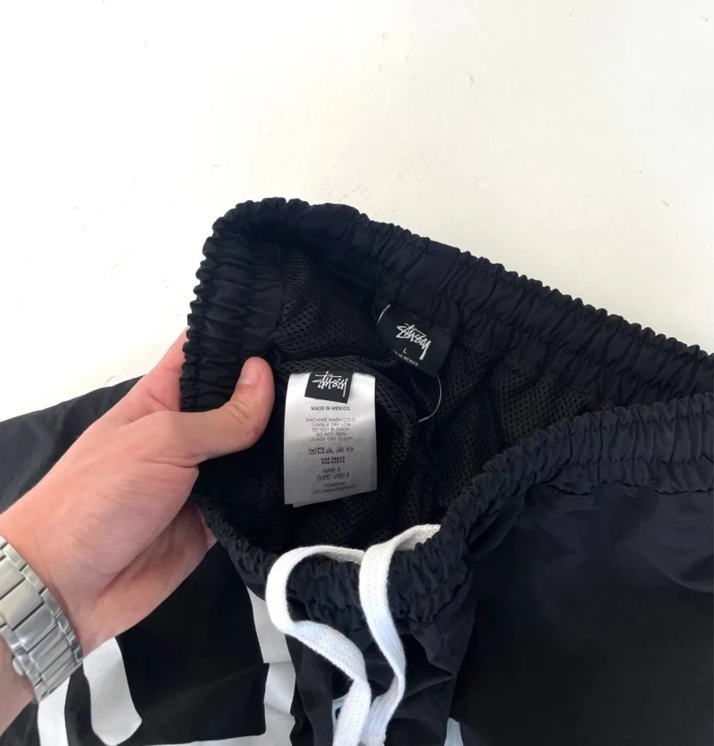 Нейлонові шорти Stussy з великим логотипом/ спортивні шорти стусі на літо/ чоловічі шорти стюссі — фото 4