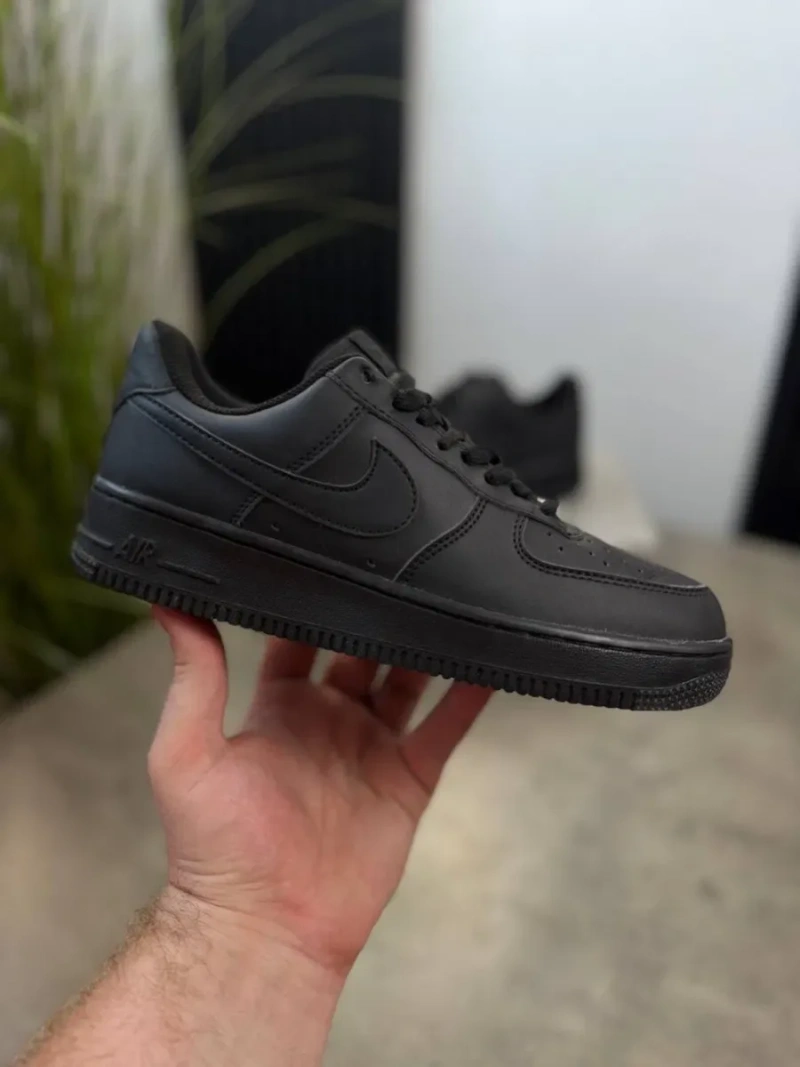 Nike Air Force 1 Black / Чорні найк форс — фото 2