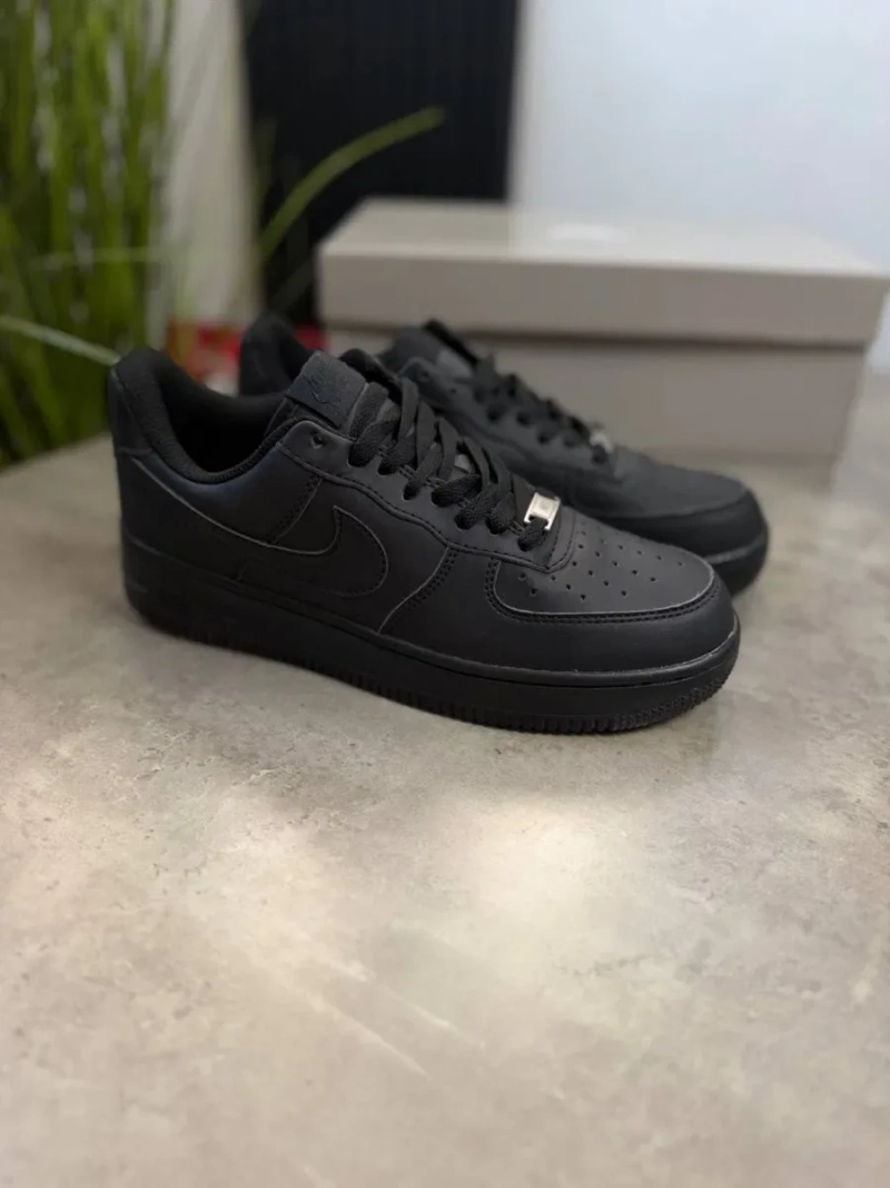 Nike Air Force 1 Black / Чорні найк форс — фото 5