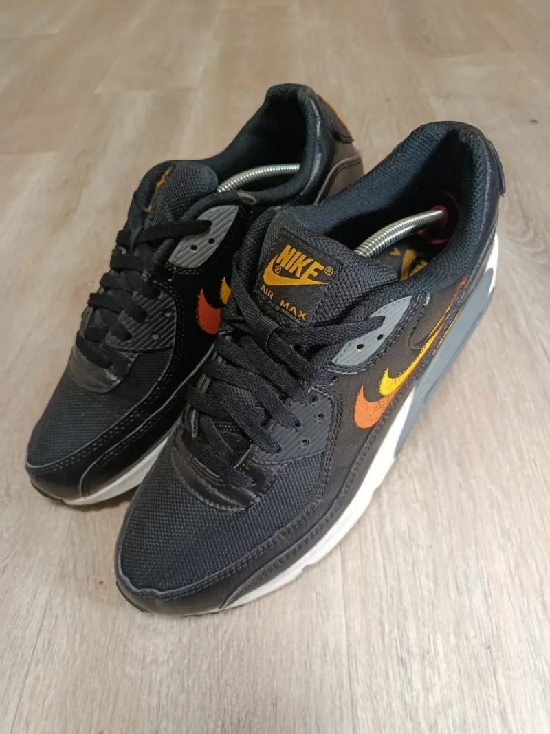 Nike Air Max 90 Black Orange Yellow 44 р. (28.5 см) Оригінал — фото 2