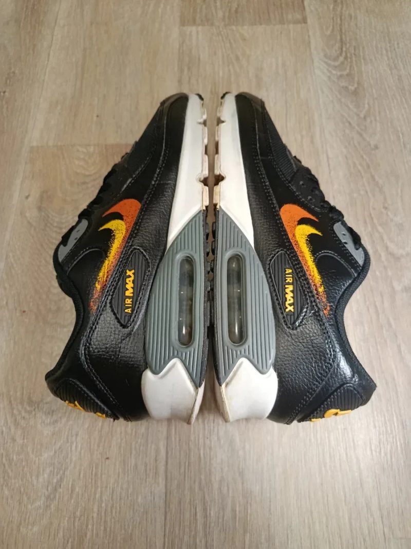 Nike Air Max 90 Black Orange Yellow 44 р. (28.5 см) Оригінал — фото 4
