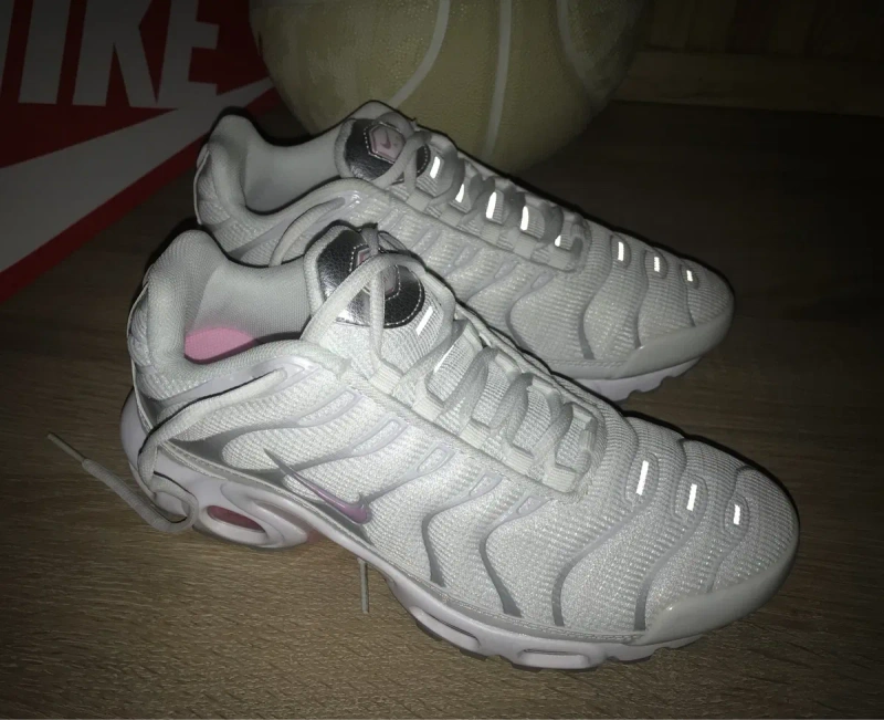 Nike Air Max Plus TN  Premium біло-рожеві, бело-розовые 37-40 в наявності — фото 6