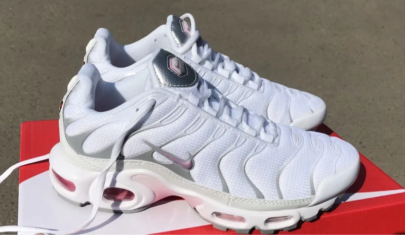 Nike Air Max Plus TN  Premium біло-рожеві, бело-розовые 37-40 в наявності — фото 7