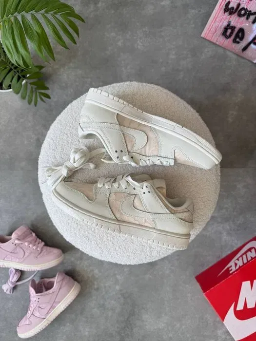 Nike Dunk Low Lace Pack Beige Regal жіночі кросівки найк данк бежеві — фото 5