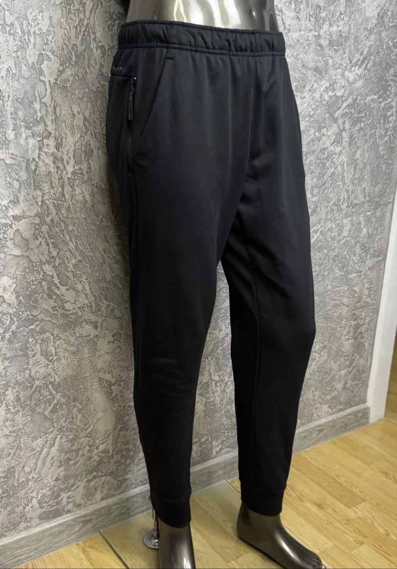 Nike Therma-fit штаны M-L размер спортивные на флисе на манжетах черные — фото 5