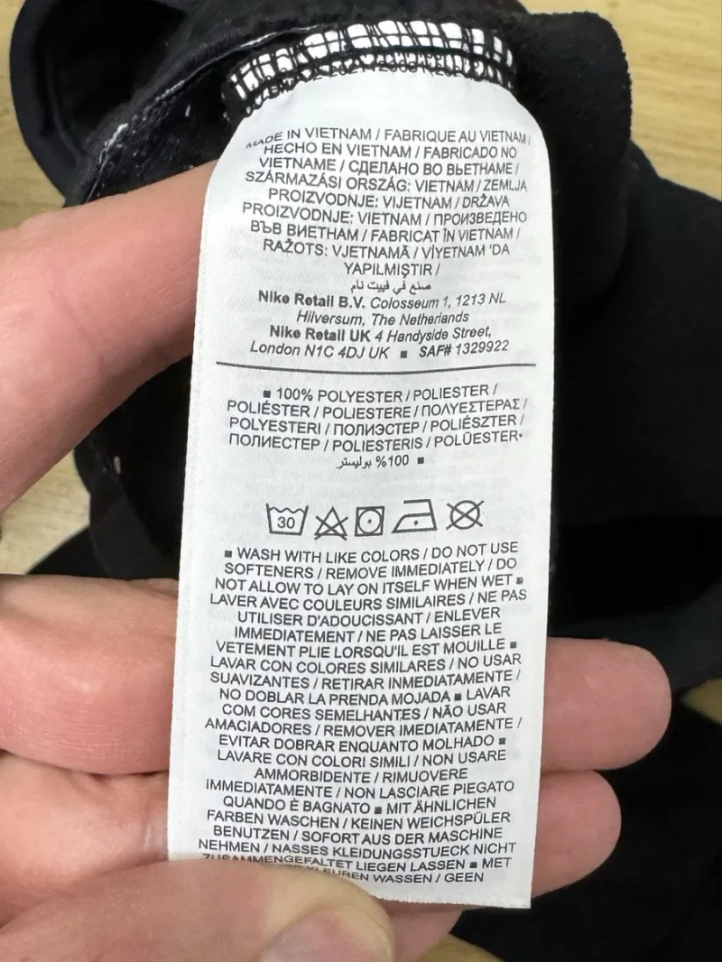 Nike Therma-fit штаны M-L размер спортивные на флисе на манжетах черные — фото 7