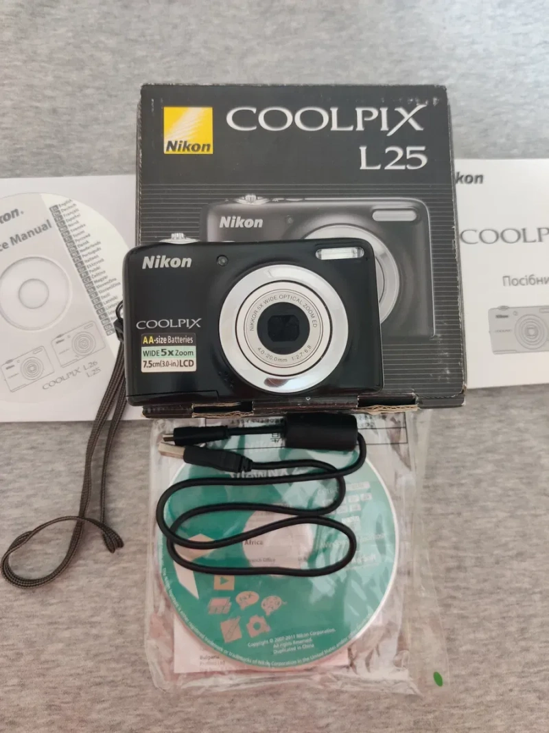 Nikon Coolpix L 25 Black Вінтажна Мильниця фотоапарат фотокамера — фото 2
