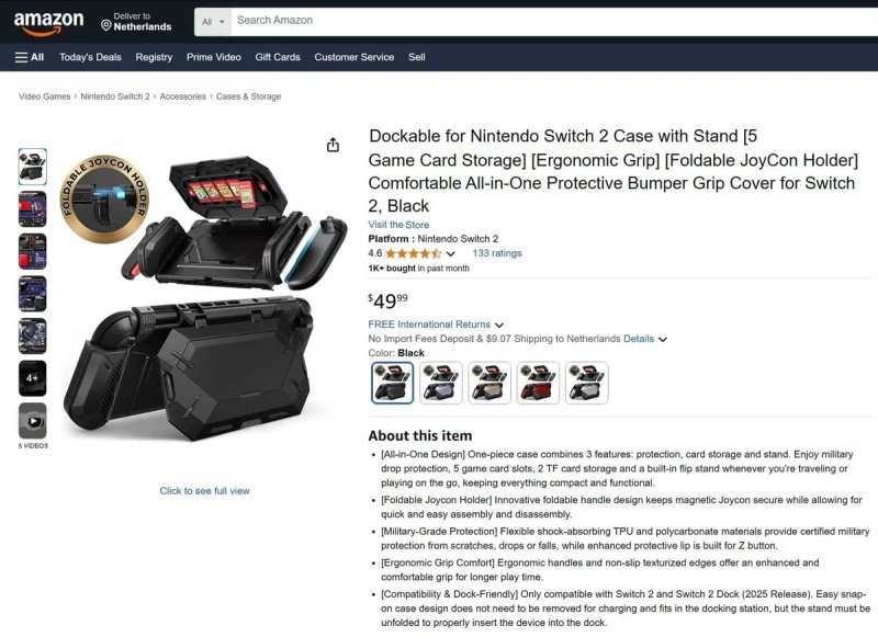 ‼️ Nintendo Switch 2 чохол з підставкою 3-в-1 чехол, cover case — фото 3