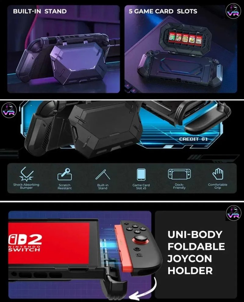 ‼️ Nintendo Switch 2 чохол з підставкою 3-в-1 чехол, cover case — фото 5
