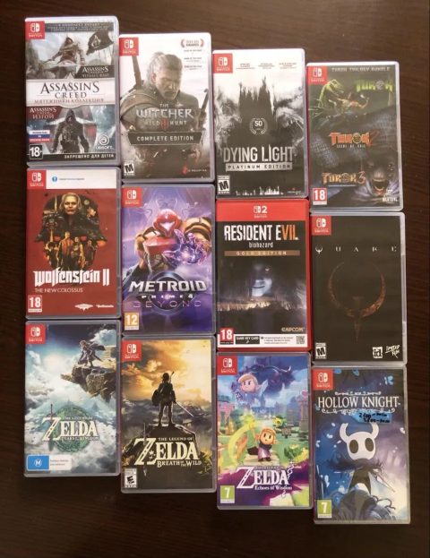 Nintendo Switch: Resident Evil, Ведьмак Дикая Охота, Ghotic FIFA Need for Speed, Assassins Creed Stalker Remnant RDR BloodRayne Zelda Metroid