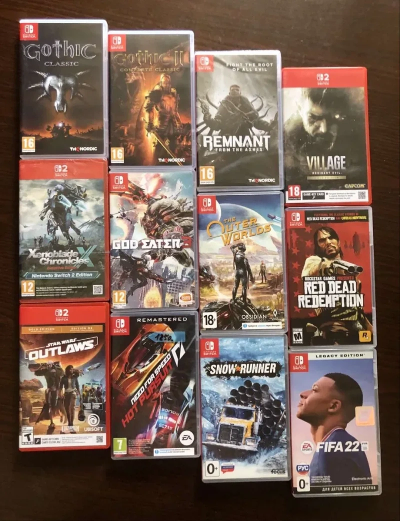Nintendo Switch: Resident Evil, Ведьмак Дикая Охота, Ghotic FIFA Need for Speed, Assassins Creed Stalker Remnant RDR BloodRayne Zelda Metroid — фото 2
