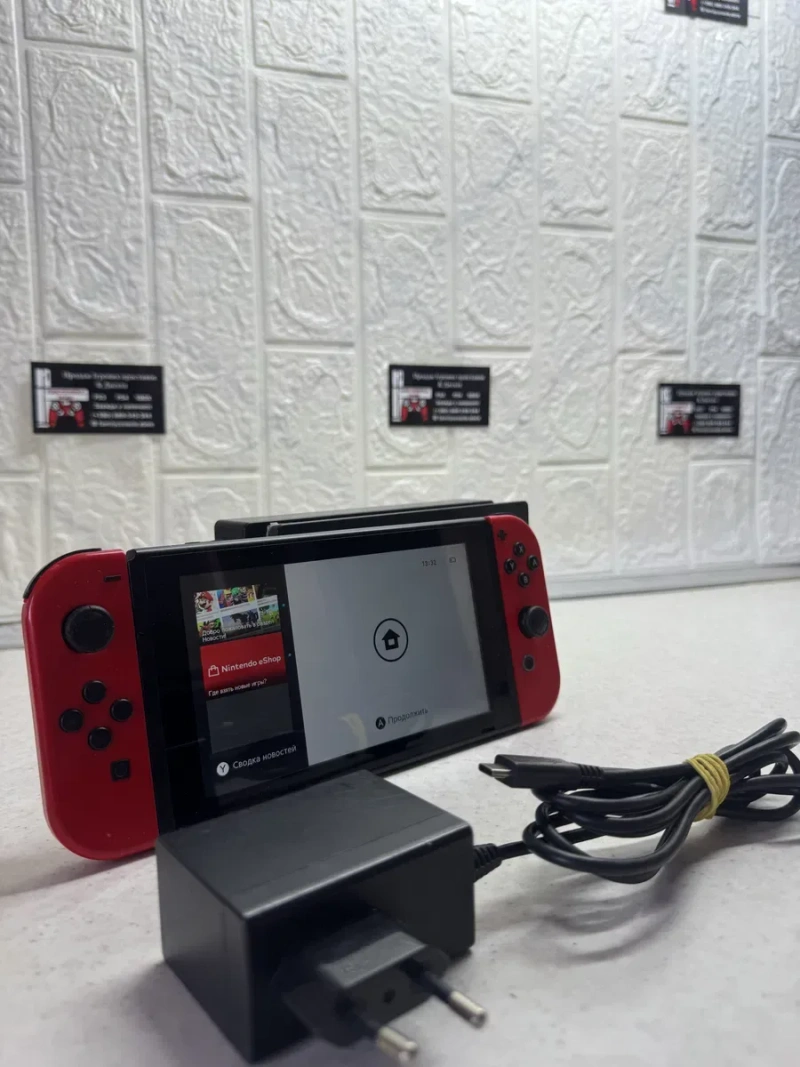 Nintendo Switch V1 25 ІГОР у комплекті. Повний комплект. Mario edition — фото 2