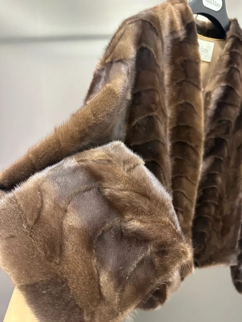 Норковая шуба под винтаж Max Mara.норка люкс.норковая шуба.купить стильную норковую шубу . Купити норкову шубу.норка вінтаж.люксова норка. — фото 4
