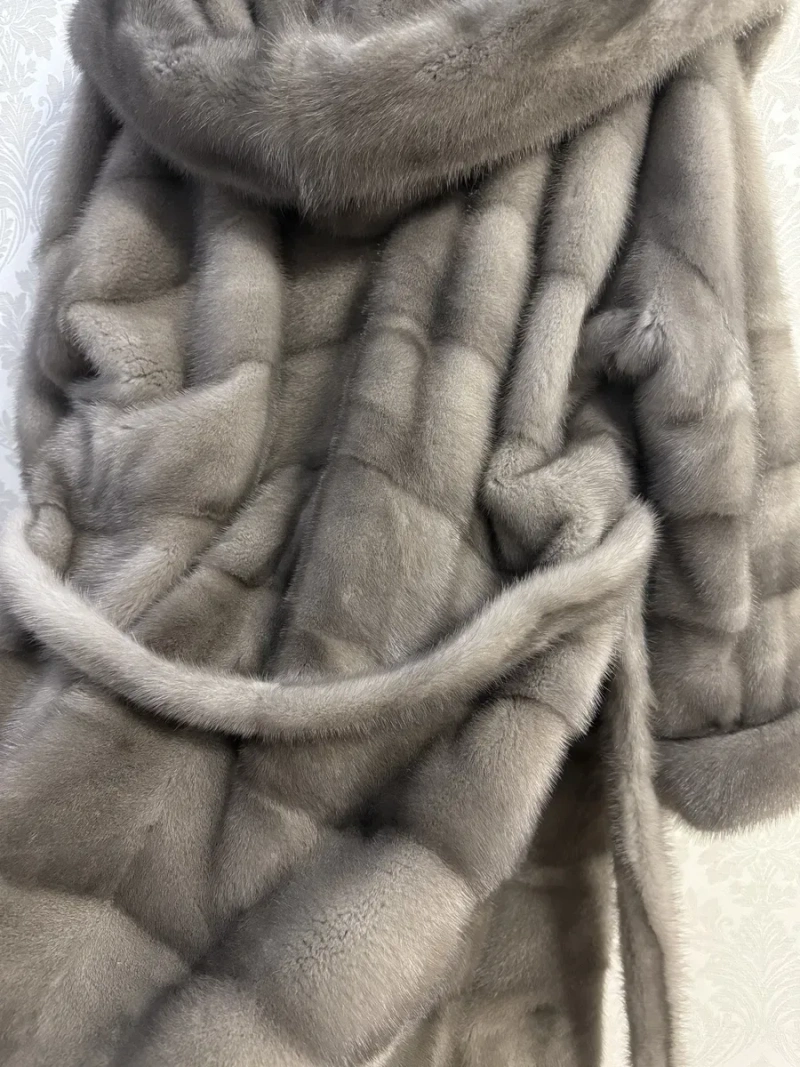 Норковая шуба с капюшоном , Новая, модель «кимоно» Греция ог 160 — фото 4