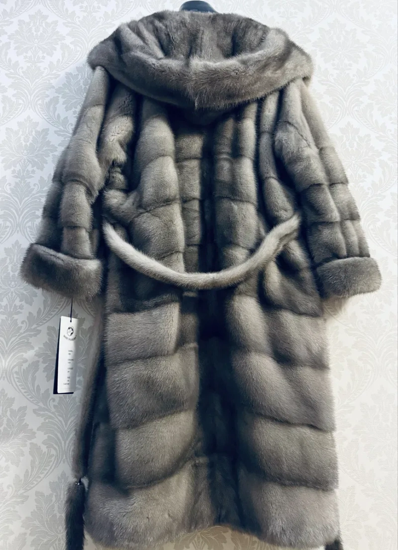 Норковая шуба с капюшоном , Новая, модель «кимоно» Греция ог 160 — фото 5