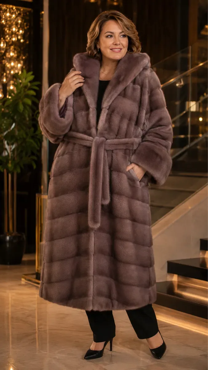 Норковая шуба с капюшоном , Новая, модель «кимоно» Греция ог 160 — фото 7