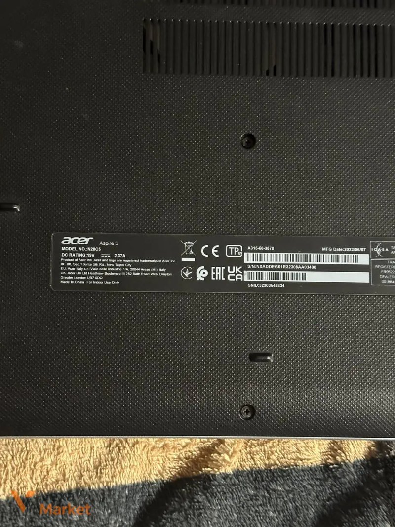 Ноутбук Acer Aspire 3 (N20C5 / A315-58) Intel Core i3-1115G4, 16 GB RAM, 512 GB SSD — фото 4