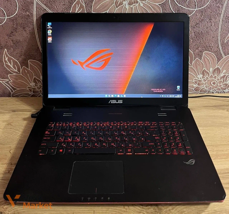 Ноутбук Asus ROG Intel Core i7-6700HQ, 16GB RAM, NVIDIA GeForce GTX 960M, 1.2TB SSD/HDD