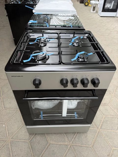 Нова газ плита з газ духовкою шириною 60см GRUNHELM G4FG6612GB