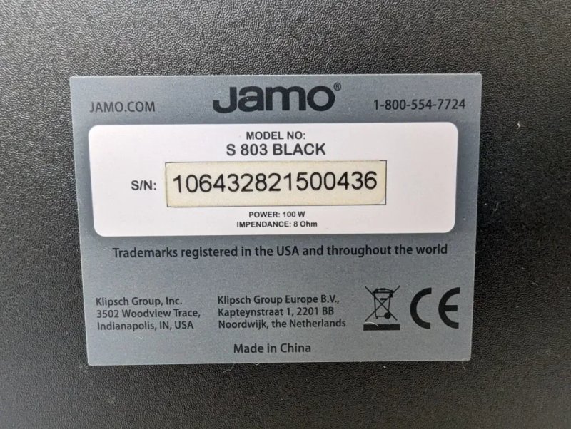НОВАЯ! Акустика Jamo Studio 8 S 803. С поддержкой Dolby Atmos — фото 8