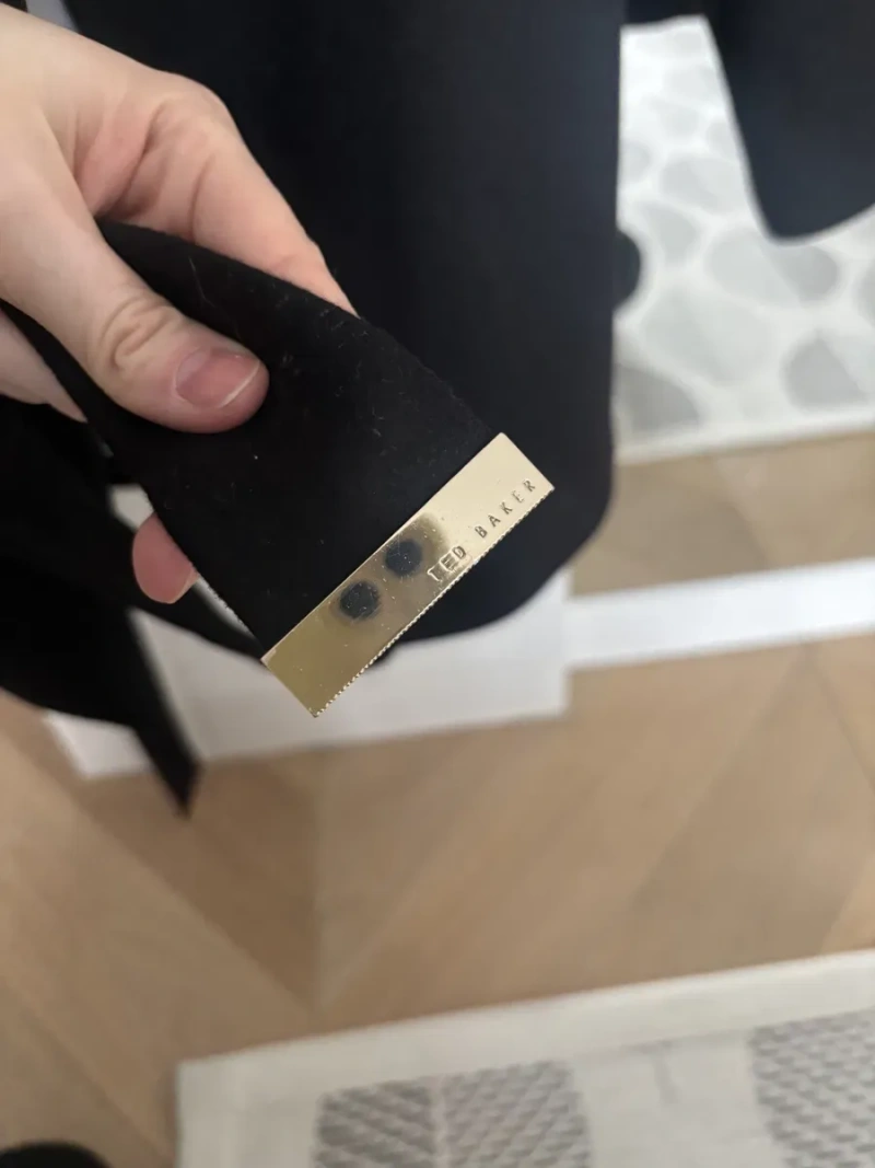 Нове коротке пальто ted baker чорне вовна с-м — фото 6