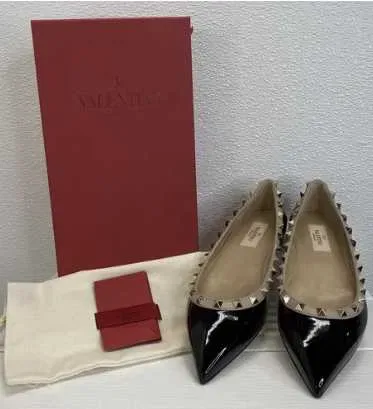 Нові Балерини Valentino Garavani Rockstud з лакованої шкіри — фото 2