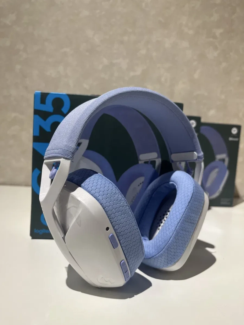 Нові навушники Logitech G435 Lightspeed білі/чорні — фото 2