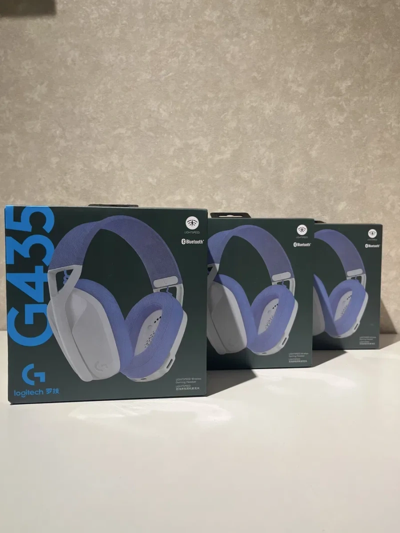 Нові навушники Logitech G435 Lightspeed білі/чорні — фото 4