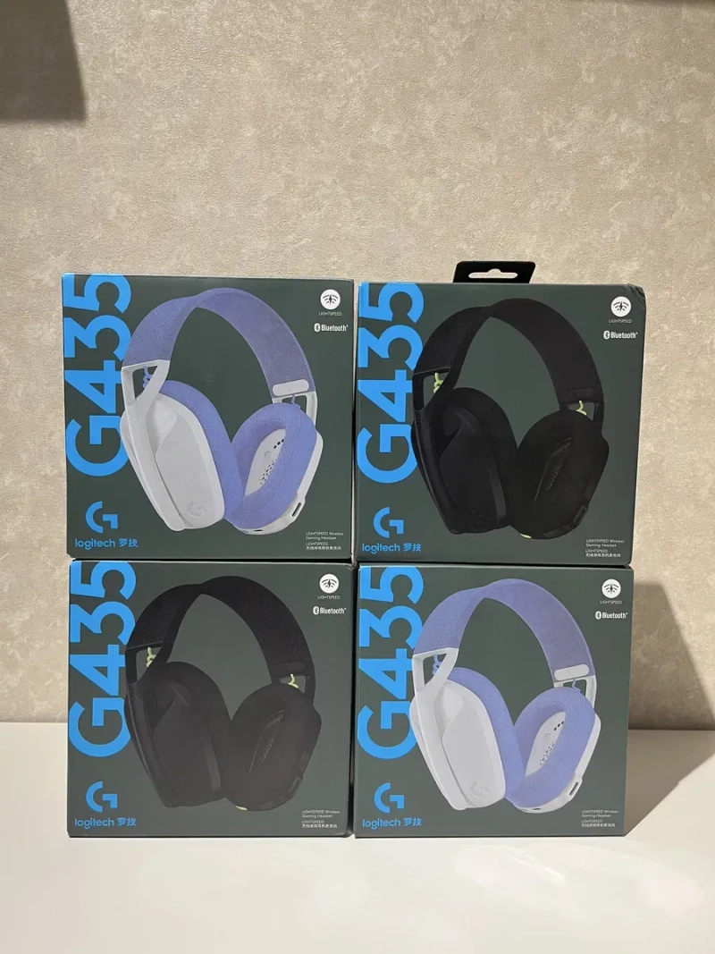 Нові навушники Logitech G435 Lightspeed білі/чорні — фото 5