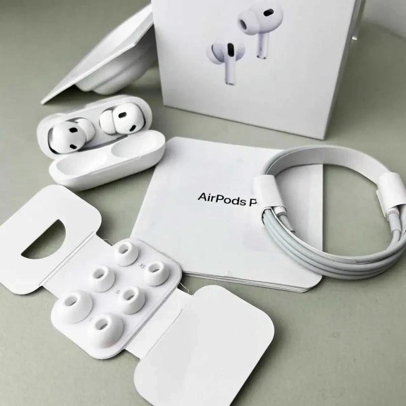 !! НОВІ !! ОРИГІНАЛ МІКРОФОН + ШУМОДАВ AirPods 2 Pro, lux 1:1 з оригінальним мікрофоном та шумоподавленням — фото 5