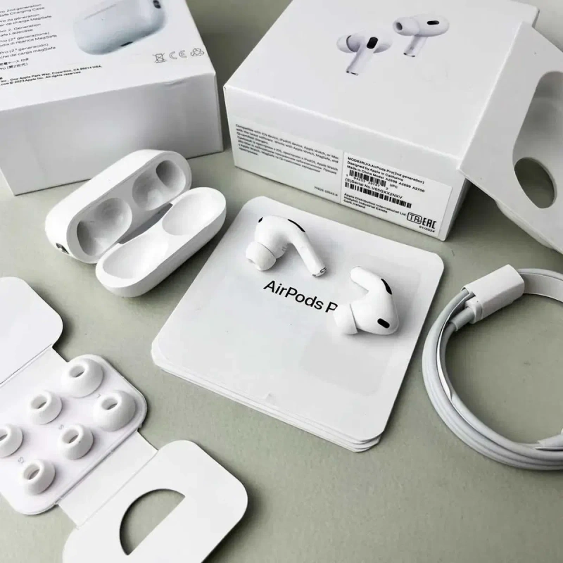 !! НОВІ !! ОРИГІНАЛ МІКРОФОН + ШУМОДАВ AirPods 2 Pro, lux 1:1 з оригінальним мікрофоном та шумоподавленням — фото 6