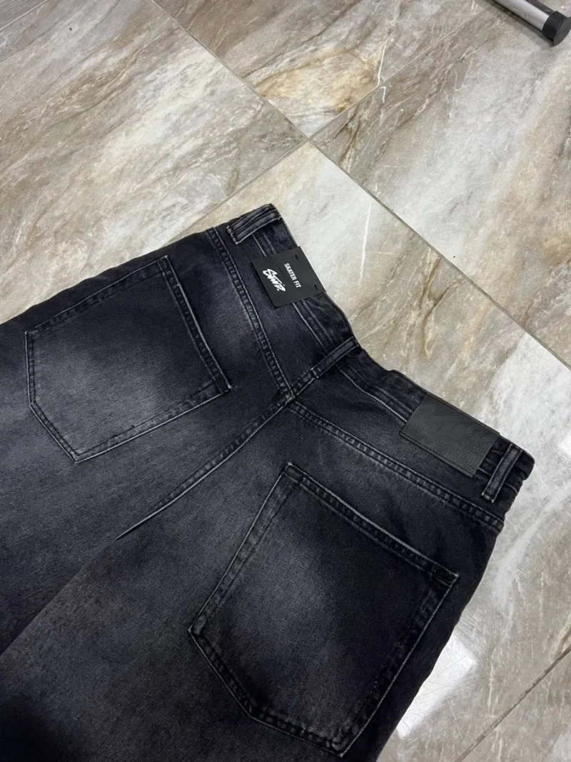 Нові широкі чорні шорти джинсові BAGGY rap shorts широкие шорты Jaded — фото 8