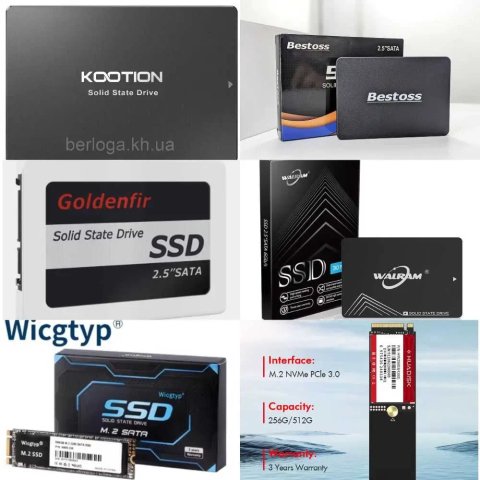 Нові SSD SomnAmbulist 120 ГБ (sata 2.5") M.2