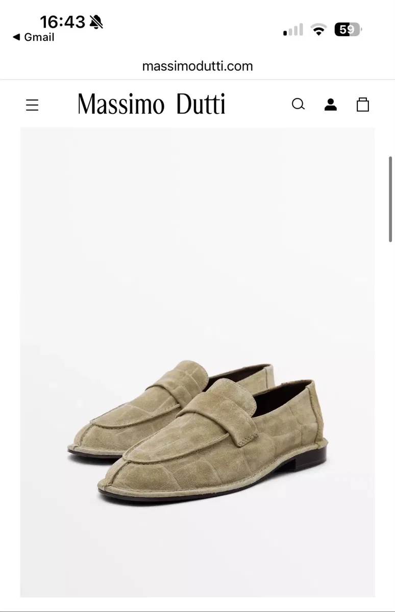 Нові замшеві мокасини туфлі Massimo Dutti — фото 2