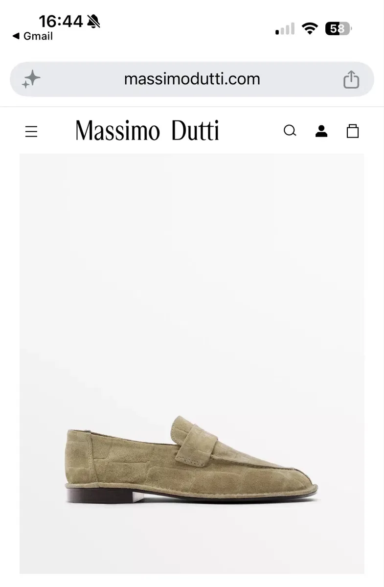 Нові замшеві мокасини туфлі Massimo Dutti — фото 4