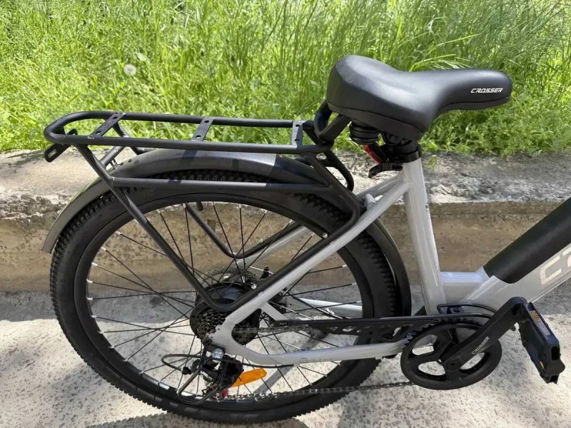 НОВИНКА 2026! Електровелосипед Crosser E-City Pro 26" 48V/500W/10.4Ah 2026  - Сірий глянець — фото 5